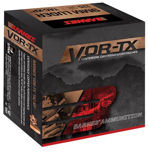 Barnes VOR-TX Pistol Ammunition 32007, 45 Auto, TAC-XP, 185 gr, 20 Rd/Bx