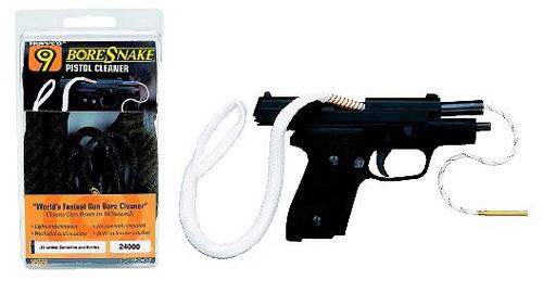 Hoppes 24004 44/45 Pistol Quick Cleaning Boresnake w/Brass Weight