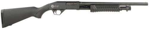 Rossi ST-12 Shotgun ST1218BK, 12 Gauge, 18.50", 3" Chmbr, Matte Black, Synthetic Stock, Front Bead Sight, Cylinder Bore