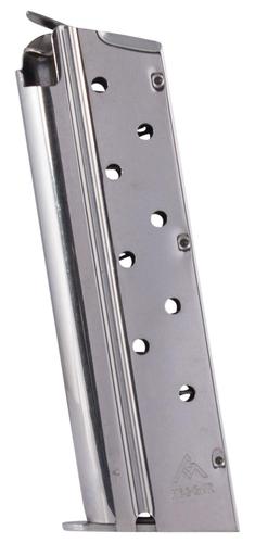 MEC-GAR 9mm Detachable Magazine for 1911 Government, 9 Rounds, Nickel (MGCGOV9LN)