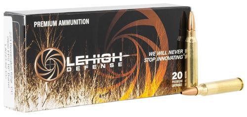 Wilson Combat Rifle Ammunition LA22362CC, 223 Remington, Lehigh Defense Controlled Chaos, 62 gr, 2800 fps, 20 Rd/Bx