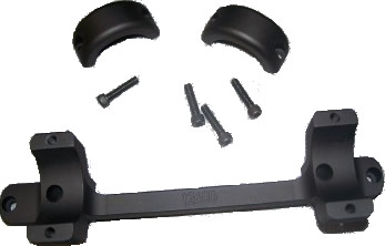 DNZ 12600 1 in High Long Action Matte Black Base/Rings For Winchester 70