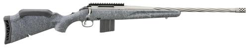 Ruger American Gen II, Bolt Action Rifle, 6mm ARC, 20" Cobalt Cerakote Threaded Barrel, Adjustable Gray Splatter Stock, 5 Rds, 46910