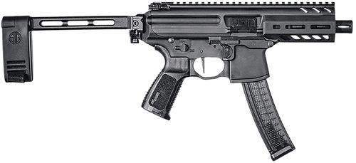 Sig MPX K Semi-Auto Pistol PMPX4B935, 9mm, 4.5", Pistol Grip, Black Finish, Folding Contour Brace, 35 Rds