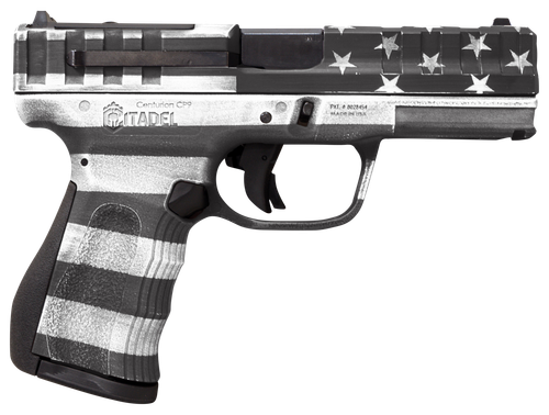 Puma Rifles Centurion Optic Ready Pistol CITCP9USGCAN, 9mm Luger, 4in, Polymer Frame & Grips, American Flag Gray Cerakote Finish, 14 Rds