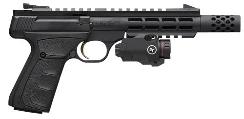 Browning Buck Mark Field Target Pistol 051583490, 22 LR, 5.87", Black Ultragrip FX, Black Anodized Finish, 10 Rds