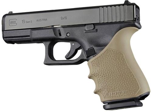 Hogue HandALL Beavertail Grip Sleeve for Glock 19 Gen1/2/5, FDE (17053)