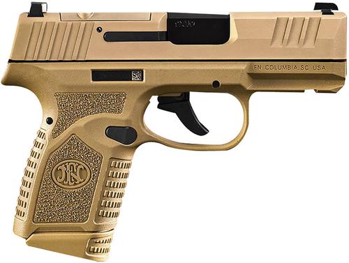 FN Reflex MRD Pistol 66-101411, 9mm Luger, 3.30", Flat Dark Earth Finish, Stippled Polymer Grip, 11/15 Rds