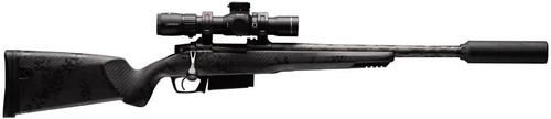 Gunwerks x Field Ethos The Pygmy Rifle w/ 6ix+ Suppressor, 308 Winchester, 16", Carbon Black Stock, Graphite Finish