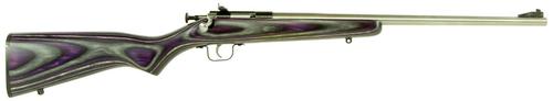 Crickett Single Shot Bolt Action Rifle KSA2228, 22 Long Rifle, 16.12", Laminate Purple Stock, Stainless Finish, 1 Rd