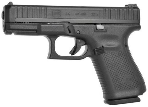 Glock 44 Standard Pistol UA4450101, 22 LR, 4.02 in, Polymer Grip, Black Finish, Adjustable Sights, 10 Rd
