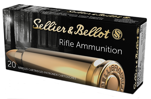 Sellier & Bellot Rifle Ammuntion SB76239B, 7.62MM X 39MM, Soft Point (SP), 123 GR, 2300 fps, 20 Rd/bx