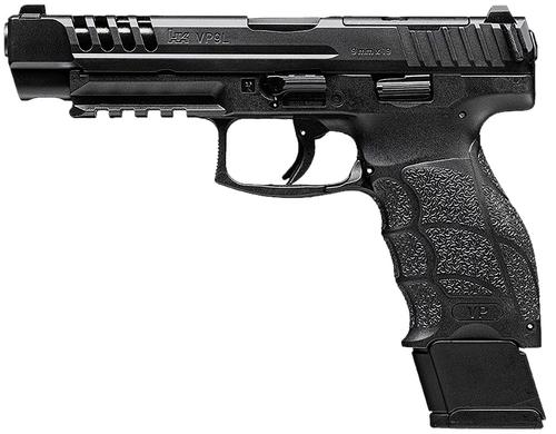Heckler & Koch VP9L Optic Ready Pistol 81001156, 9mm Luger, 5in, Black Interchangeable Backstrap Grips, 20 Rds