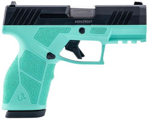 Taurus GX2 Compact Pistol 1GX2931C, 9mm, 3.37", Ergonomic Polymer Grips, Cyan Finish, 13 Rds