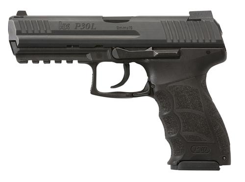 Heckler & Koch P30L V1 LEM DAO Pistol 81000118, 9mm Luger, 4.45", Black Grips, Black Finish, 10 Rds
