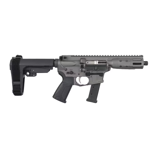 LWRC International IC-9 Pistol, 9mm, 5.7in, SBA3 Pistol Brace, Tungsten Finish, 33 Rds