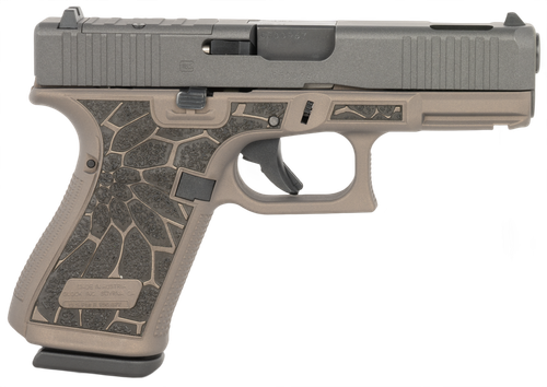 Glock G19 Gen5 Optic Ready Pistol UA195S204NCRUPBG, 9mm, 4.02in, Interchangeable Backstrap Grips, Black/Gold Cerakote Finish, 15 Rds