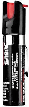 Security Equipment Sabre CS Tear Gas/Red Pepper/UV Dye Pocket Spray .75 Oun P22
