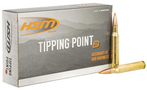 HSM Tipping Point Rifle Ammunition 28016N, 280 Rem, Hornady SST, 162 gr, 2700 fps, 20 Rd/Bx