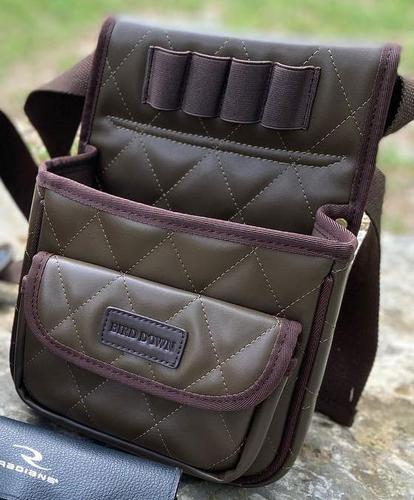 Bird Down Shell Pouch, Dark Brown (S101)