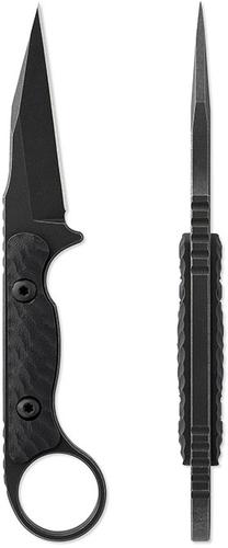 Toor Knives G10 Jank Shank Fixed Blade Knife, Carbon Finish (96957410)