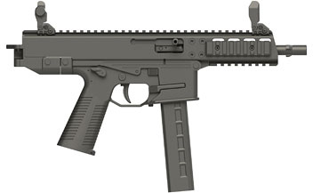 B&T GHM9 Semi-Auto Pistol BT-450002, 9mm, 6 in, Black Grip, Black Finish, 30 Rds