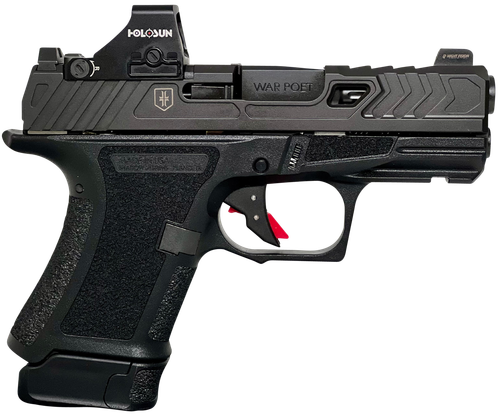Shadow Systems CR920 War Poet w/Optic Optic Ready Pistol SS4084H, 9mm Luger, 3.40in, Black Interchangeable Backstrap, Black Finish, 10 Rds