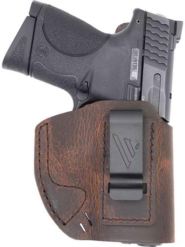 Versacarry Element IWB Left Hand Holster, Brown, Size 4 (32104L)