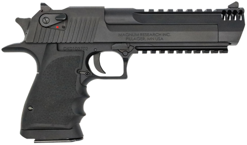 Mag Research Desert Eagle Mark XIX, DE357L6IMB, 357 Mag, 6", Black Hogue Grips, Black Anodized Finish, 9 Rds