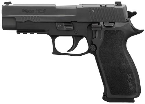 Sig Sauer P220 Elite Pistol DA/SA 220R45BSER2, 45 ACP, 4.40", Black E2 Grips, Black Anodized Finish, Optic Ready, 8 Rds