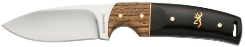 Browning Buckmark Hunter Drop Point Fixed Knife w/Two-Tone Black/Brown Handle (3220271)