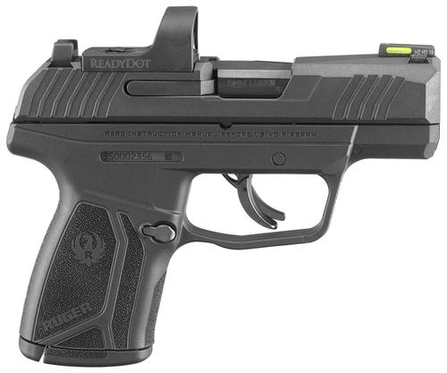 Ruger Max-9 Compact Pistol 3515, 9mm Luger, 3.2", Optic Ready, Black Nylon Grips, Black Finish, 10 Rds