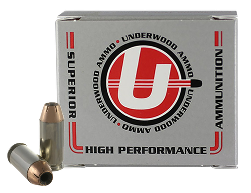 Underwood Pistol Ammunition, 460 Rowland, Jacketed Hollow Point (JHP), 230 GR, 1400 fps, 20 Rd/bx