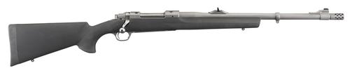 Ruger Hawkeye Alaskan Bolt Action Rifle 57100, 375 Ruger, 20", Black Synthetic Stock, Matte Stainless Finish, 3 Rds