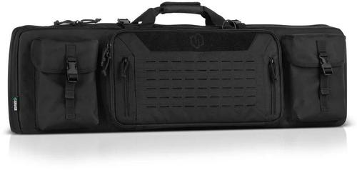 Savior Equipment Urban Warfare Double Rifle Case, 42", Black (RB-4212DG-VER2-BK)