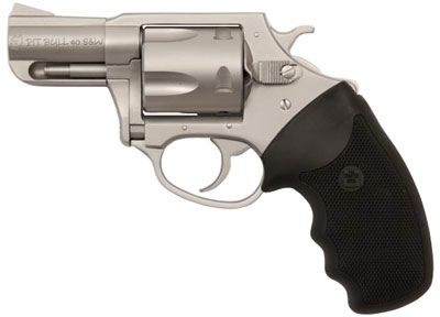 Charter Pit Bull Pistol 74020, 40 S&W, 2.3 in, Rubber Grip, Stainless Finish, 5 Rd