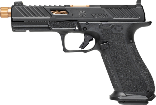 Shadow Systems DR920 Elite Optic Ready Pistol SS2009, 9mm Luger, 5in, Black Interchangeable Backstrap, Black Finish, 17 Rds