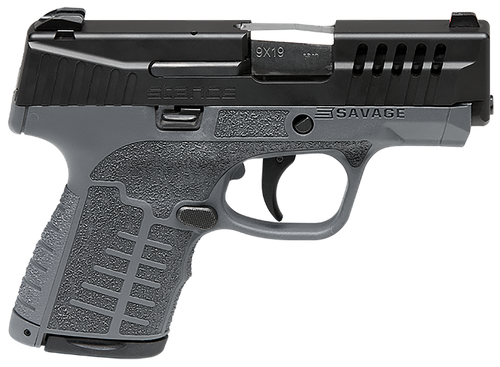 Savage Stance Pistol 67011, 9mm Luger, 3.20in, Gray Interchangeable Backstrap, Gray Finish, 7 Rds