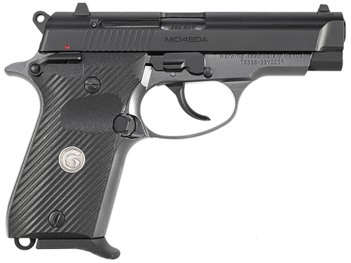 EAA MC14BDA Pistol 390817, 380 ACP, 3.80in, Black Polymer Grips, Stainless Finish, 13 Rds