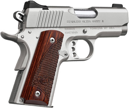 Kimber 3200329 Stainless Ultra Carry II Pistol - 9MM, 3 in Barrel, Aluminum Frame, Satin Stainless Steel Slide