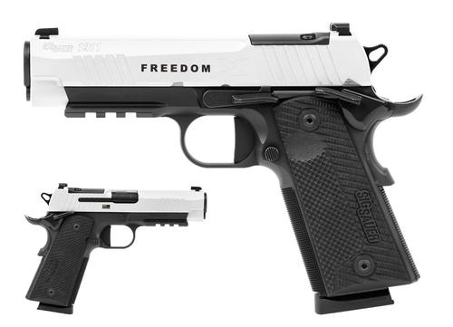 Sigarms 1911 X Carry Pistol 1911XCA-45-TWXR3-TP, 45 ACP, 4.2in, Black G10 Grip Panels, 8 Rds