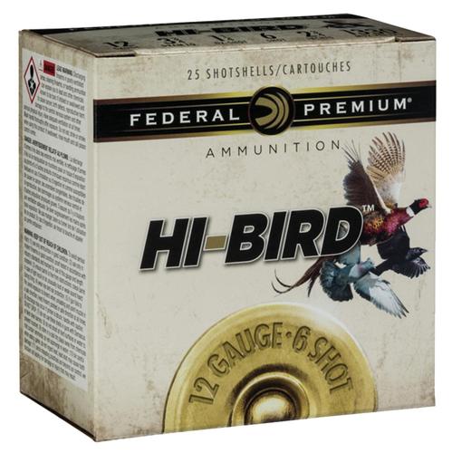 Federal Hi-Bird Game Load Shotshells HVF12H75, 12 Gauge, 2-3/4", 1-1/4 oz, 1330 fps, #7.5 Lead Shot, 25 Rds/Bx