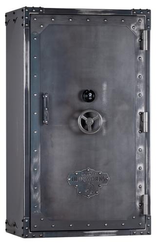 Rhino Ironworks Lightning Series LIX7241 Gun Safe, 72x41x27, 120 Min Fire Rating, 10 Gauge Steel, Antiqued Ironworks Finish, Up to 60 Guns