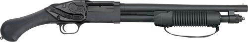 Mossberg 590 Shockwave Shotgun 50637, 20 Gauge, 14.38", 3" Chmbr, Fixed Raptor Grip Stock, Matte Blued Finish, 5 Rds