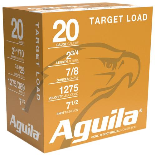 Aguila Competition Shotshells 1CHB2037, 20 Gauge, 7/8 oz, 1275 fps, #7.5 Shot, 25 Rds/Bx