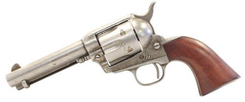 Taylors 1873 Cattleman Antique Revolver 555136, 357 Mag, 4.75", Walnut Grip, Antique Steel Finish, 6 Rd