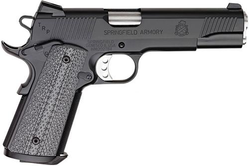 Springfield 1911 TRP Pistol PC9108L18, 45 ACP, 5", Black G10 Grips, Black Armory Kote Finish, 7 Rds