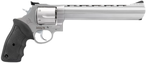 Taurus 44 Large Frame Revolver 244089, 44 Remington Mag, 8 3/8" Ported, Soft Rubber Grip, Matte Stainless Finish, 6 Rd