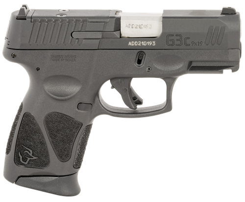 Taurus G3C Optic Ready Pistol 1-G3CP931-2X10, 9mm Luger, 3.26in, Black Polymer Grips, Black Finish, 10 Rds