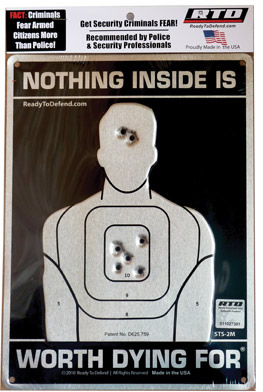 Ready To Defend "Nothing Inside Worth Dying For" Metal Sign